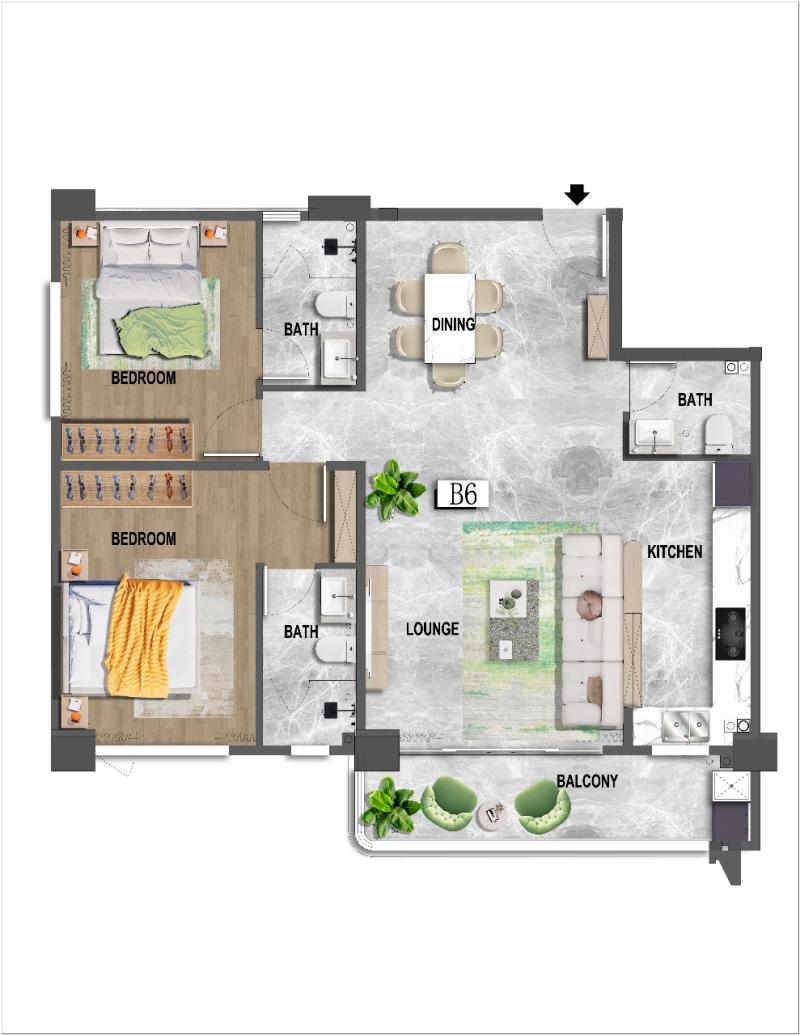 The Executive Suites at Riverside  A Curated Collection of One, Two & Three-Bedroom Urban Residences.